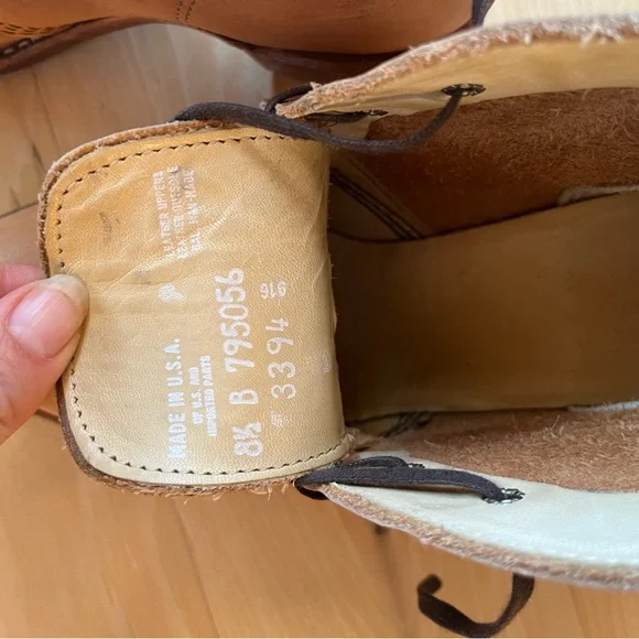 Red wing boots | booties lace up | tan | womens 8.5 - Picture 6 of 6